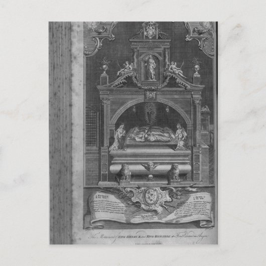 Het monument voor Henry II en Richard I Briefkaart (Voorkant)