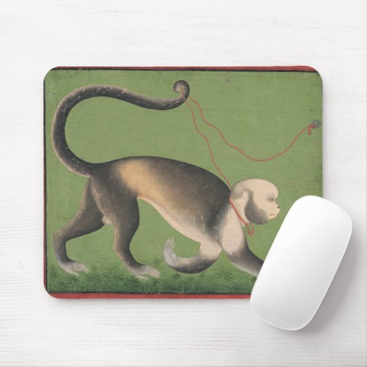 "Het monumentale portret van een aap"  kunst Muismat (Met muis)