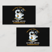 Het mooie aan boeken is dat er geen commer is visitekaartje (Voorkant / Achterkant)