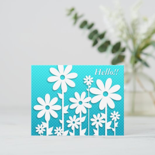 Het mooie Abstracte Briefkaart van Margrieten (Staand voorkant)