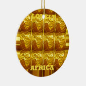 Het mooie Afrika Afrika maakt design in kaart Kuns Keramisch Ornament (Rechts)