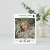 Het mooie Afstuderen van het Manuscript de Foto be Aankondigingskaart (Staand voorkant)