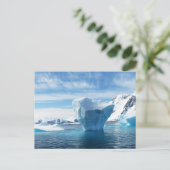 Het mooie Antarctica-landschap met Iceberg Briefkaart (Staand voorkant)