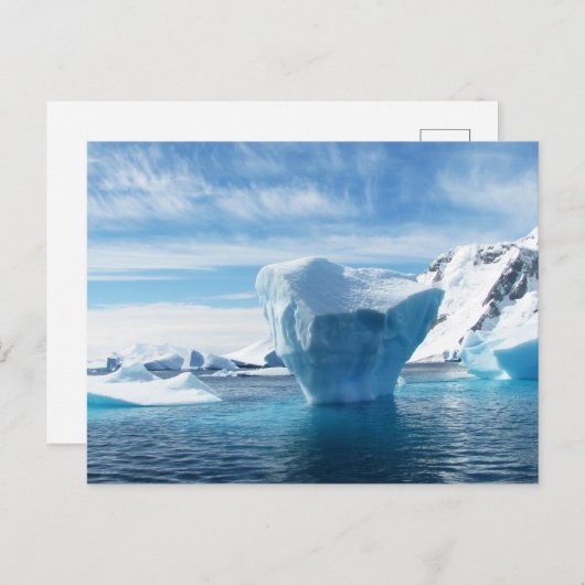 Het mooie Antarctica-landschap met Iceberg Briefkaart (Voorkant / Achterkant)