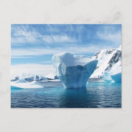 Het mooie Antarctica-landschap met Iceberg Briefkaart (Voorkant)