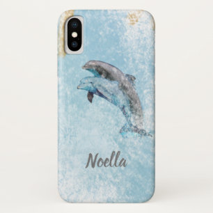 Het mooie Art. van de Dolfijnen van het Thema van iPhone X Hoesje
