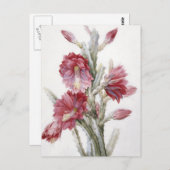 Het mooie Art. van de Waterverf van de Bloei van Briefkaart (Voorkant / Achterkant)