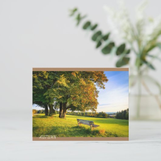 Het mooie Autumn-landschap Briefkaart (Staand voorkant)