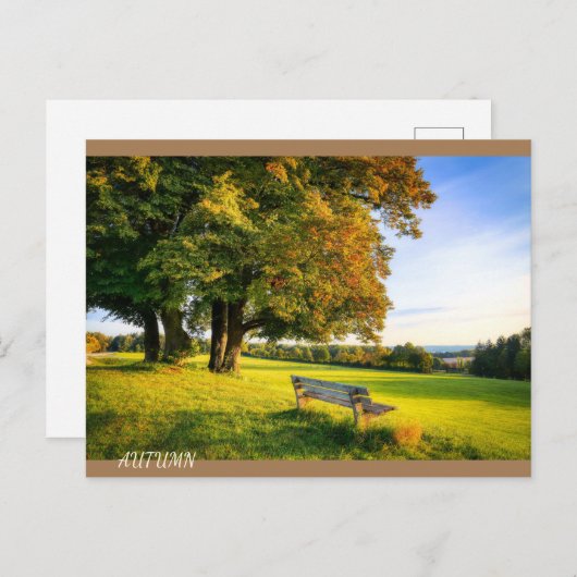 Het mooie Autumn-landschap Briefkaart (Voorkant / Achterkant)