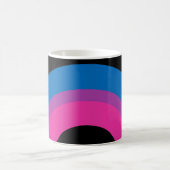 Het mooie biseksuele Pride Flag Cute Monogram Koffiemok (Center)