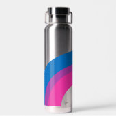 Het mooie biseksuele Pride Flag Cute Monogram Waterfles