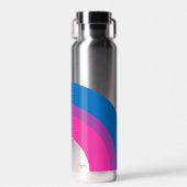 Het mooie biseksuele Pride Flag Cute Monogram Waterfles (Voorkant)