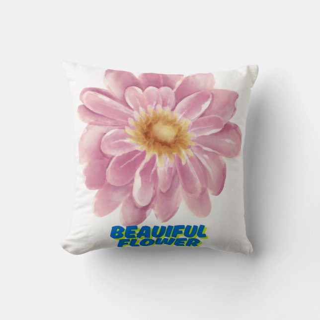 Het mooie bloemenkussen kussen (Voorkant)