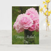 Het mooie Boeket van de Pioen Kaart (Gele Bloem)