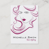 Het mooie brandmerken van het haarHairstyling van Visitekaartje (Voorkant)
