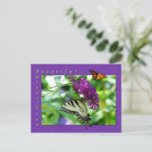 Het mooie Briefkaart Butterflies (Staand voorkant)