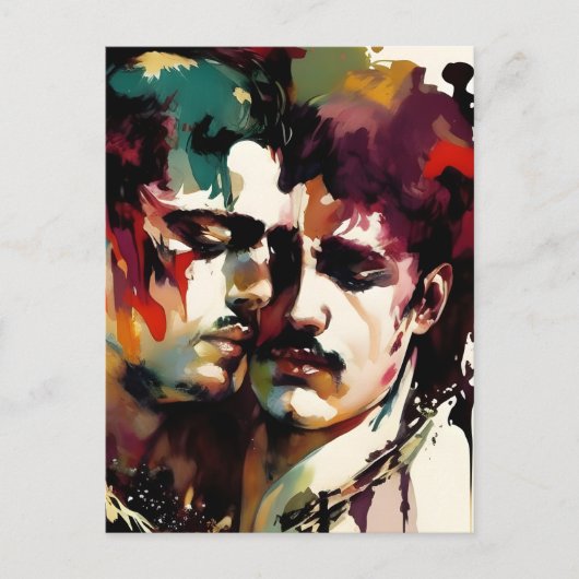 Het mooie Briefkaart van de Gay Lovers (Voorkant)