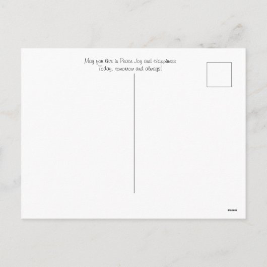 Het mooie Briefkaart van Kerstmis van de Engel (Achterkant)