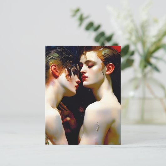 Het mooie Briefkaart van Lovers (Staand voorkant)