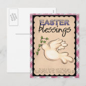 Het mooie Briefkaart van Pasen (Voorkant / Achterkant)