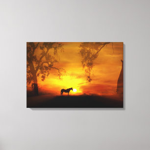 Het mooie Canvas van het Paard en van de Afdruk