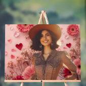 Het mooie cowgirl op een muur acryl bord (Neutraal)