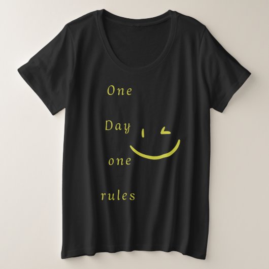 Het mooie design grote maat t-shirt (Design voorkant)