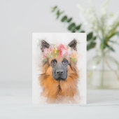 Het mooie Duitse portret van schapenveestapel Briefkaart (Staand voorkant)