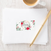 Het mooie etiket van het het Adres van de Terugkee (Insitu)