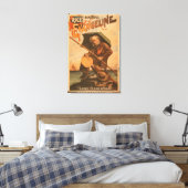 Het mooie Evangeline "Lone Fisherman" van Rijst Canvas Afdruk (Insitu (Slaapkamer))