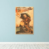 Het mooie Evangeline "Lone Fisherman" van Rijst Canvas Afdruk (Insitu (Houten vloer))