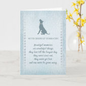 Het Mooie Geheugen van de Sympathie van de Hond Kaart (Gele Bloem)