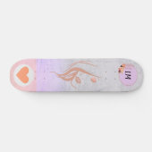 Het mooie Girl Monogrammed Skateboard (Horizontaal)