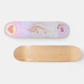 Het mooie Girl Monogrammed Skateboard (Horizontaal)
