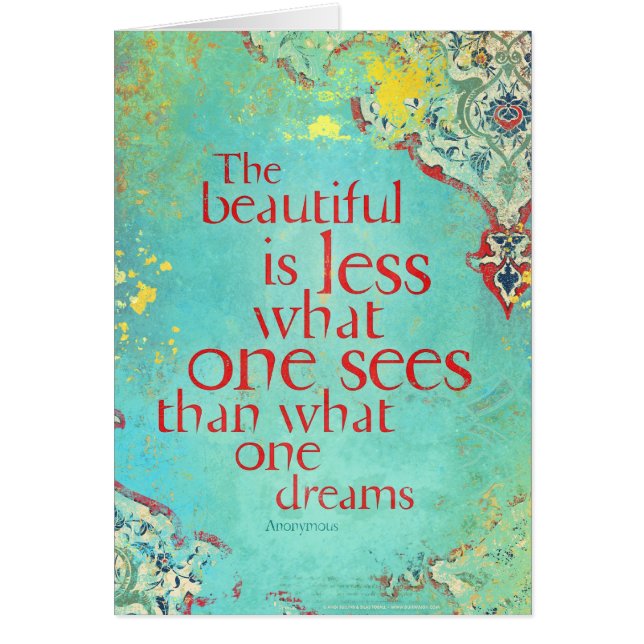 Het mooie is minder... (Voorkant)