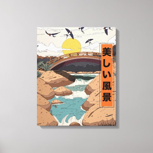 Het Mooie Landschap Canvas Afdruk (Voorkant)