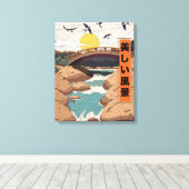 Het Mooie Landschap Canvas Afdruk (Insitu (Houten vloer))