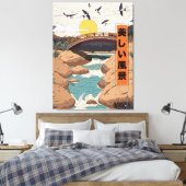 Het Mooie Landschap Canvas Afdruk (Insitu (Slaapkamer))
