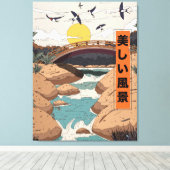 Het Mooie Landschap Canvas Afdruk (Insitu (Houten vloer))