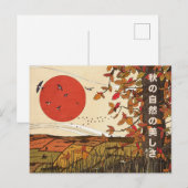 Het mooie landschap in de herfst briefkaart (Voorkant / Achterkant)