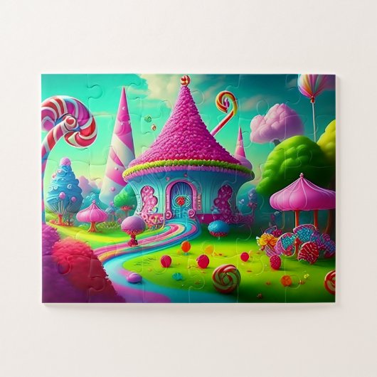 Het mooie landschap van Candyland Legpuzzel (Horizontaal)