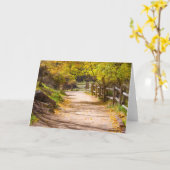 Het mooie Lege Wenskaart van de Weg Kaart (Gele Bloem)