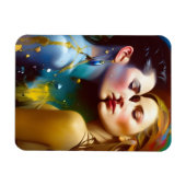 Het mooie lesbische overdekte kleurrijke schilderi magneet (Horizontaal)