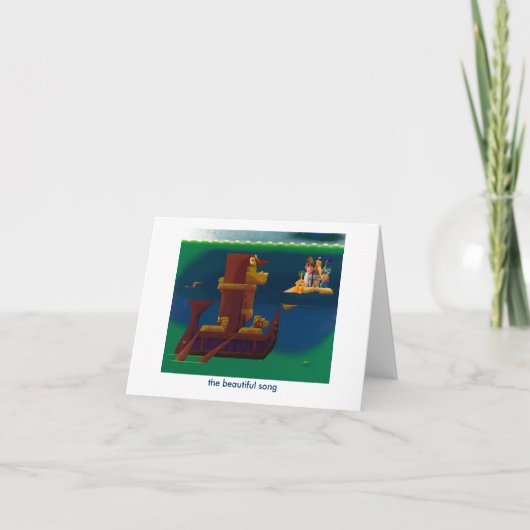 het mooie lied - notecard kaart (Voorkant)