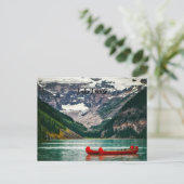 Het mooie Louise-meer in Canada, Briefkaart (Staand voorkant)
