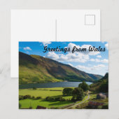 Het mooie meer in Snowdonia op de zomer Briefkaart (Voorkant / Achterkant)