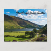 Het mooie meer in Snowdonia op de zomer Briefkaart (Voorkant)