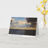 Het Mooie Meer van het wenskaart ~ & het Kaart (Gele Bloem)