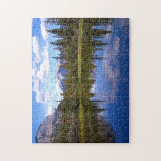 Het mooie meerlandschap legpuzzel (Verticaal)