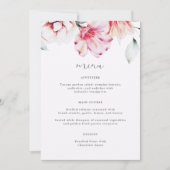 Het mooie menu van het Bovenaarskleurige Floral We (Voorkant)